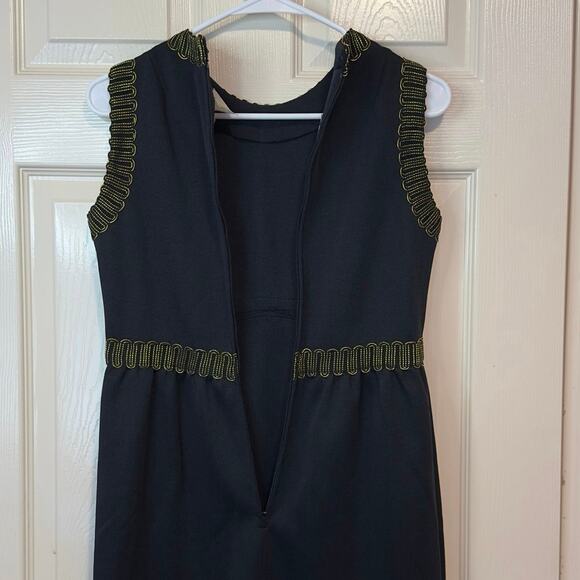 Vintage Leslie Fay Knits Maxi Dress Size 10 Union Made Elegant Evening Cocktail - Picture 4 of 8